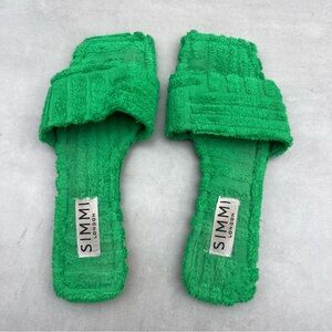 Green Terry Mules